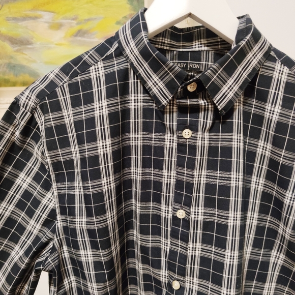 H&M slim fit plaid button down easy iron - Picture 2 of 3